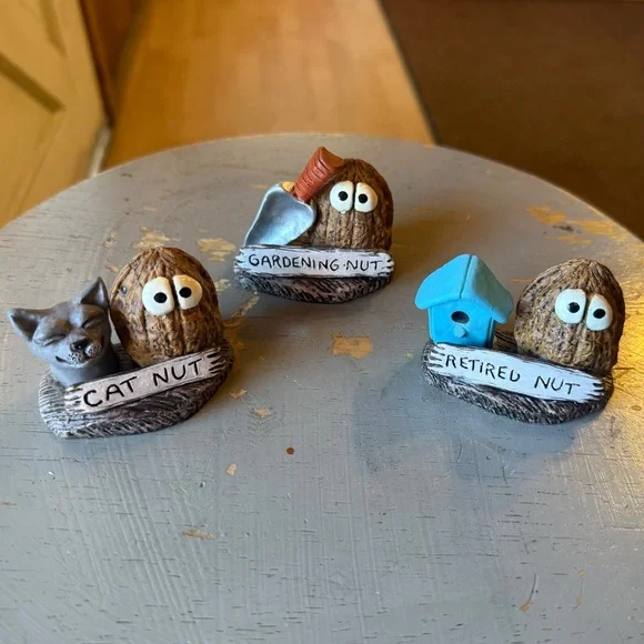 New- Your choice of one Novelty Nut Figurines Hilarious Adorable and Fun - Picture 11 of 14